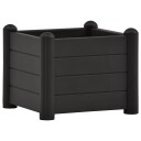 vidaXL Høybed PP antrasitt 43x43x35 cm