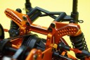 Yeah Racing SPT2-009OR Alu Rear Damper Stay Orange For HPI Sprin