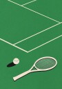 Rosi Feist Lawn Tennis Club Poster Plakat / 40x50cm