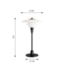 Louis Poulsen PH 2/1 Bordlampe Svart Metallisert