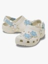 Crocs Classic Denim Flower Kids Tøfler Summit White 24 25