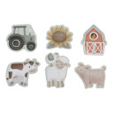 Little Dutch Little Dutch - 6-I-1 Puslespil  - Little Farm - Multi/patterned - ONE SIZE 21