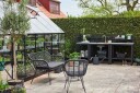 Halls Drivhus Qube+ Herdet Glass Sort 13 m²