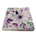 Christiania Glasmagasin Collection Servietter 33x33cm Blomsterprint Lillatoner