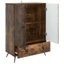  Serviesskap med skuff Røkt Eik 66 x 34,5 x 95 cm Konstruert tre
