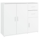 vidaXL Skjenk hvit 91x29,5x75 cm konstruert tre