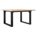  Salongbord O-ramme 70x70x40 cm heltre furu og støpejern 3282661