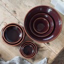 Porsgrunds Porselænsfabrik Terra Bolle 17cm Bordeaux