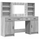  Sminkebordsett med skuff 3 pcs Grå sonoma 78.5 x 41 x 135 cm