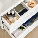 Servantskap Noro Relounge Hvit med Benkeplate Lys Marmor 320332