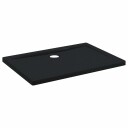 vidaXL Dusjbunnbrett med prikker 100 x 70 x 4 cm ABS Svart