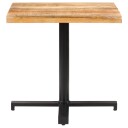 vidaXL Bistrobord firkantet 80x80x75 cm grovt mangotre