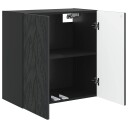 vidaXL Vegghengt skap Svart 59 x 31 x 60 cm Konstruert tre