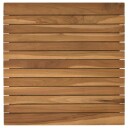 vidaXL Bordplate 50 x 50 x 3,5 cm Torget Massivt Teaktre Naturlig