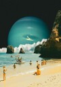 Space Beach Plakat / 21x30cm
