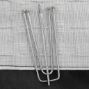 vidaXL Lystette gardiner kroker lin-design 2 stk antrasitt 140x175 cm