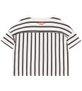 Indian Blue Jeans T Shirt Vertical Stripe White 152