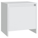 vidaXL Nattbord hvit 45x34x44,5 cm sponplate