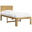 vidaXL Enkelt Senge Ramme med Hodegjerde ROSTOCK Hvit 75 x 190 cm