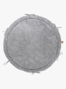 Meowbaby Aesthetic Babynest Med Flettet Beskyttelse & Leketeppe Grey