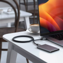 Satechi USB-C 4 kabel 1,2 m (sort)