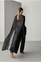 Joelle   Cape i chiffon   Svart