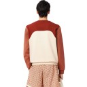 Lacoste Colour Block Sweatshirt Herre Beige/Rød L