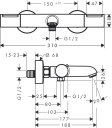 Hansgrohe Ecostat Element Kartermostat Sort Matt