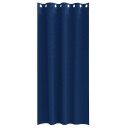  Gardiner med gardiner 2 pcs Mørkblå Polyester