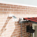Automatisk Uttrekkbar Markise med LED Oransje og Brun 600x300 cm