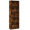 Bokhylle røkt eik 60x24x176 cm konstruert tre