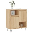 vidaXL Skjenk sonoma eik 60x35x70 cm konstruert tre