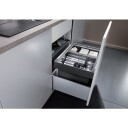 Blanco Flexon II 60/2 kildesorteringssystem, 2 Spann, Montering i skuff