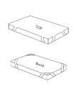 Borg Living Tisselaken - 60x120 cm - Hvit - Tisselaken sprinkelseng - Borg Living