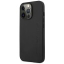 Mercedes AMG iPhone 14 Pro 6,1" Lær Hardcase med Hot Stamping - Svart