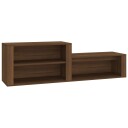 vidaXL Skoskap brun eik 150x35x45 cm konstruert tre
