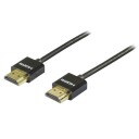 Deltaco HDMI-kabel 1m med Ethernet - Svart