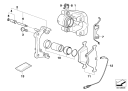 BMW Originaldeler Bremseklosser bak Original 34213403241