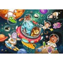 Puslespill 2x12 Dyr I Verdensrommet Ravensburger