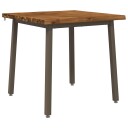 vidaXL 80 x 80 x 75 cm Solid akasietre Naturlig og Kaffe Torget