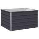 vidaXL Hevet Hagebed Antrasitt 100 x 80 x 55 cm kaldvalset stål