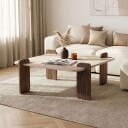 Coffee Table Nordure Travertin Valnöt -