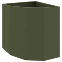 vidaXL Hjørne Plante Olivengrønn 45 x 45 x 50 cm Stål