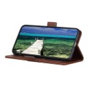 Motorola Moto G84 Lommebok-deksel med Magnetisk Lukning Brun