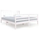  Sengeramme hvit 180x200 cm Super King heltre