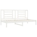 vidaXL Dagseng hvit 80x200 cm heltre furu