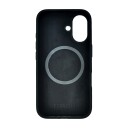 Ferrelli iPhone 16 magnetisk Liquid silikon deksel, svart
