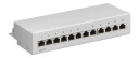 CAT 6 Mini/Desktop Patch Panel 12 Port grey