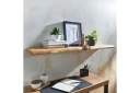 Vegghylle Wohnling trekant, heltre, flytende hylle, landlig stil 120 cm - 120 cm