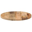  Bordplate Ø 60x3,8 cm rund grovt heltre mango 370008
